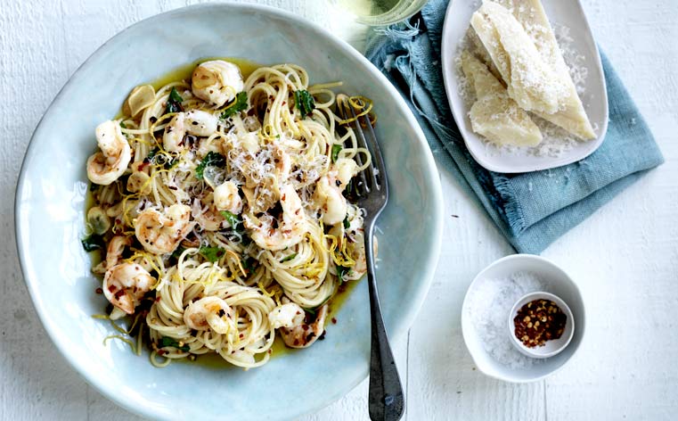 Australian Garlic Prawn Pasta Recipe
